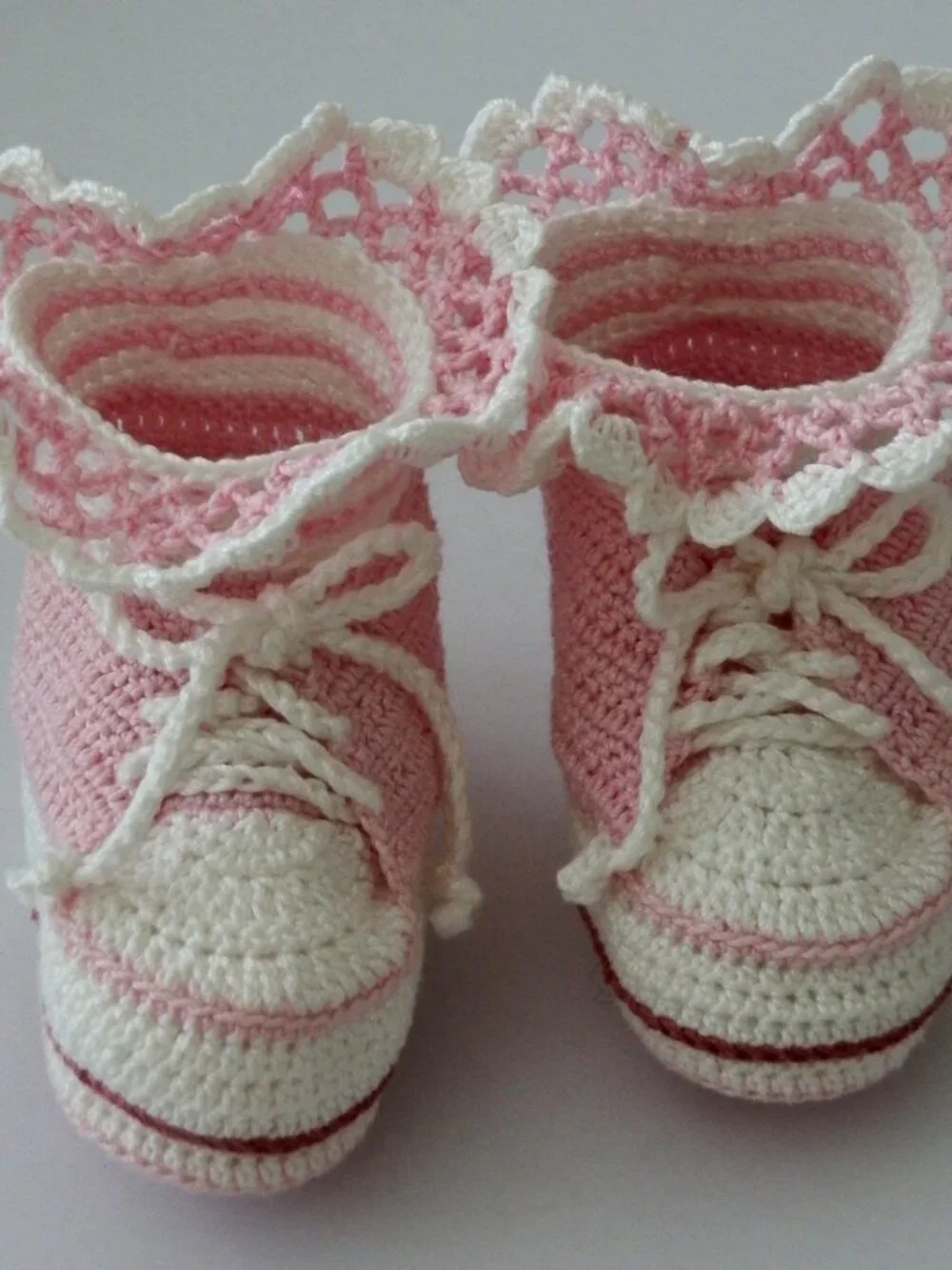Hi-Top Tennis Shoes Thread Crochet Newborn